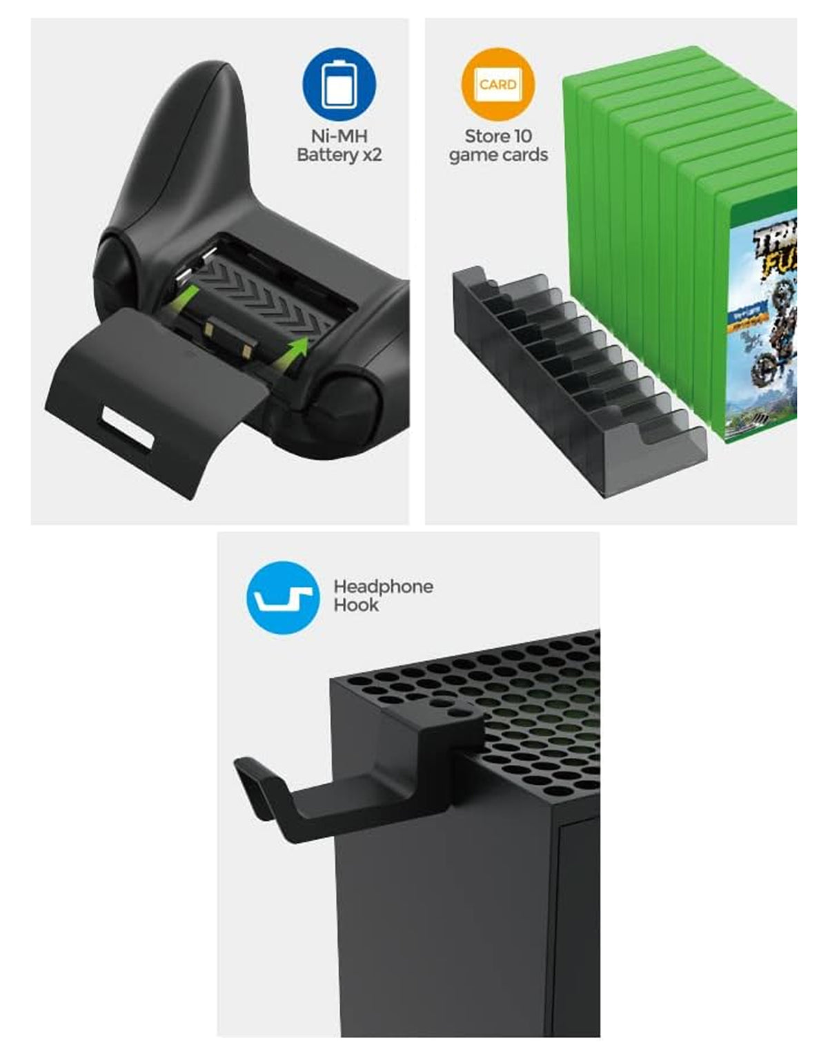 Dobe Multifunctional Charging Stand for Xbox Series X and Series S (Only Ground Shipping)