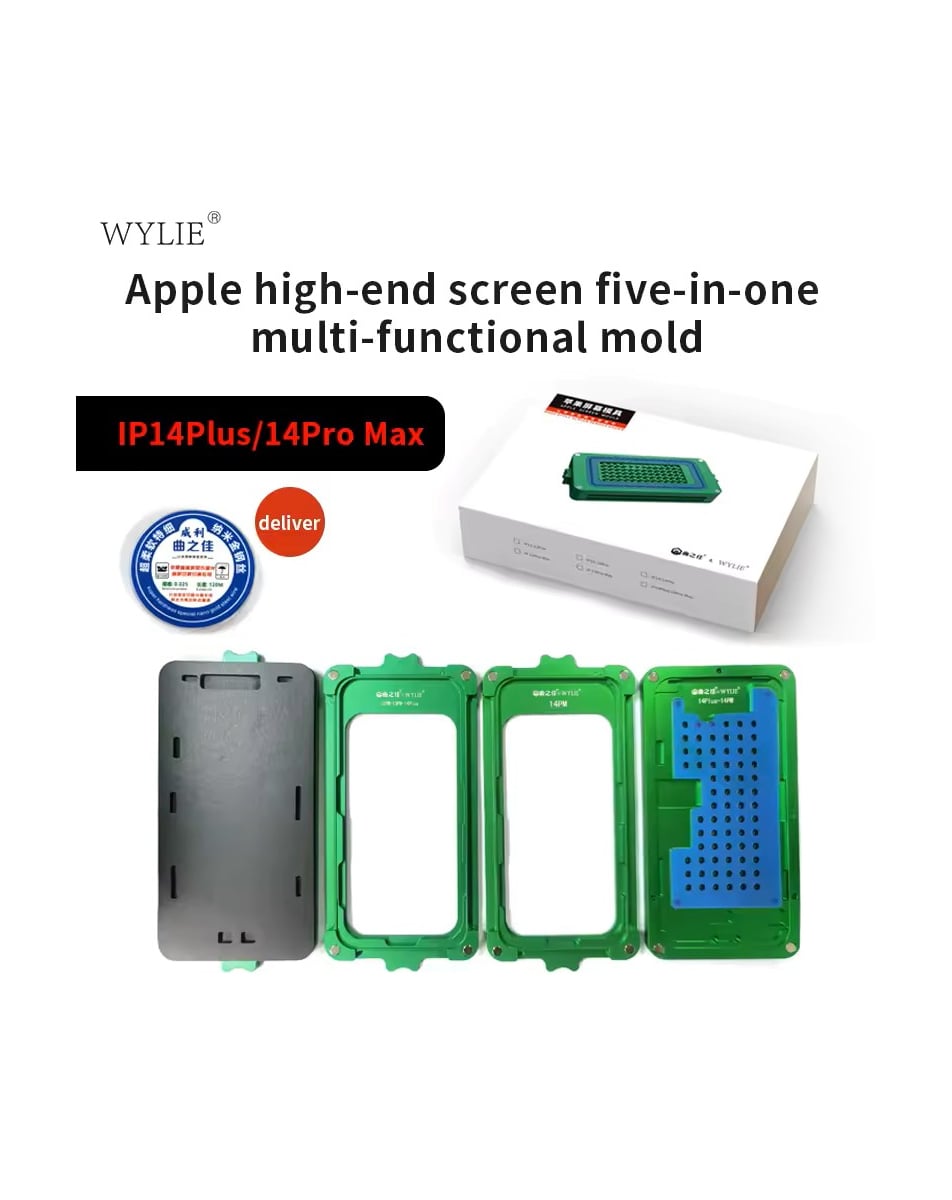 WYLIE iPhone 14 Plus / 14 Pro Max (5in1) OCA Laminating Mould (Only Ground Shipping)