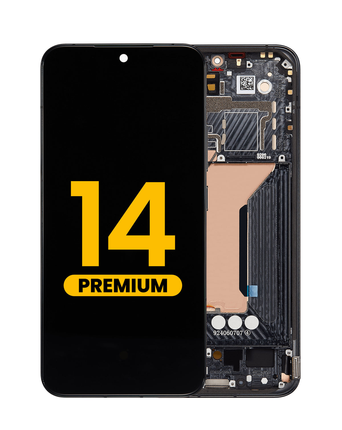 OLED Assembly with Frame for Xiaomi 14 (BLACK) (Premium)