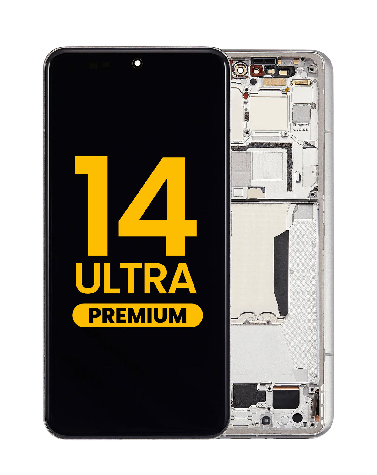 OLED Assembly with Frame for Xiaomi 14 Ultra (WHITE) (Premium)