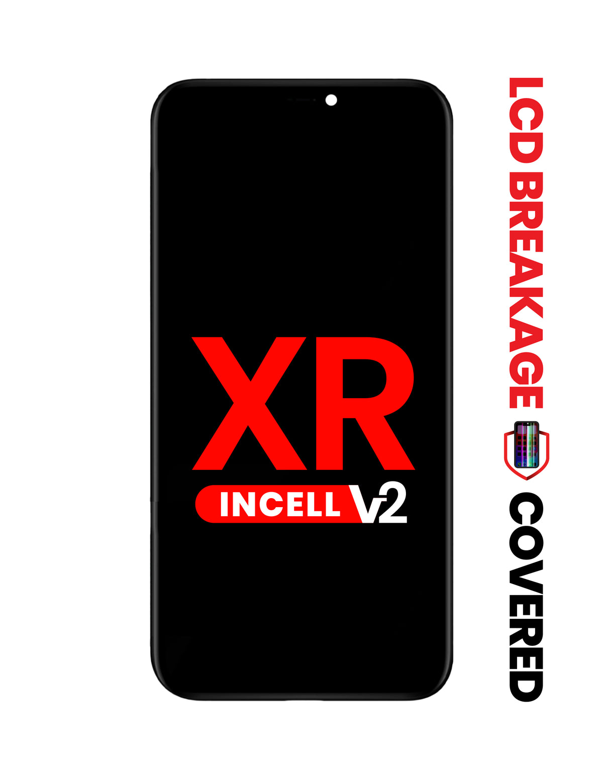 LCD Assembly with Steel Plate for iPhone XR (Aftermarket Incell / QV7 V2) (Exclusive LCD Breakage)