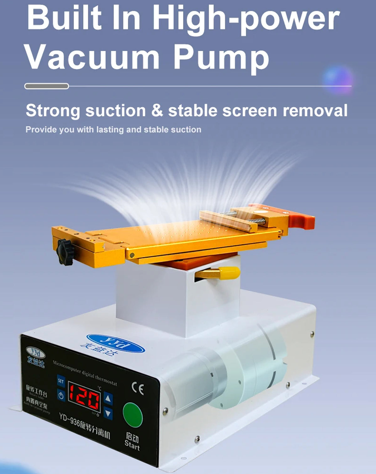 YYD 936 VSPRO LCD Screen Removing Separator Machine (Only Ground Shipping)