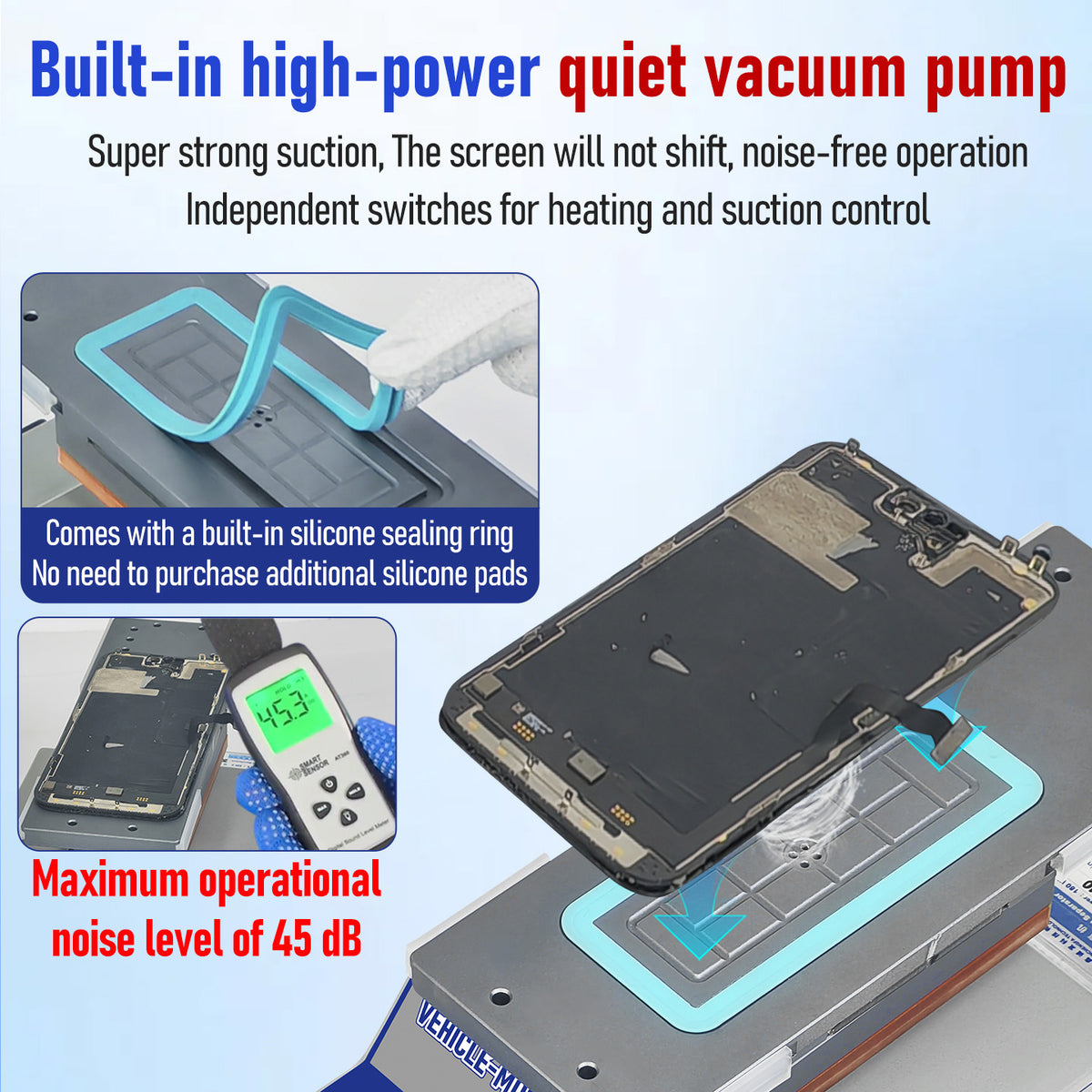 YYD 360 Rotating LCD Screen Separator Machine with Tilt Function for Phone Repair (Only Ground Shipping)